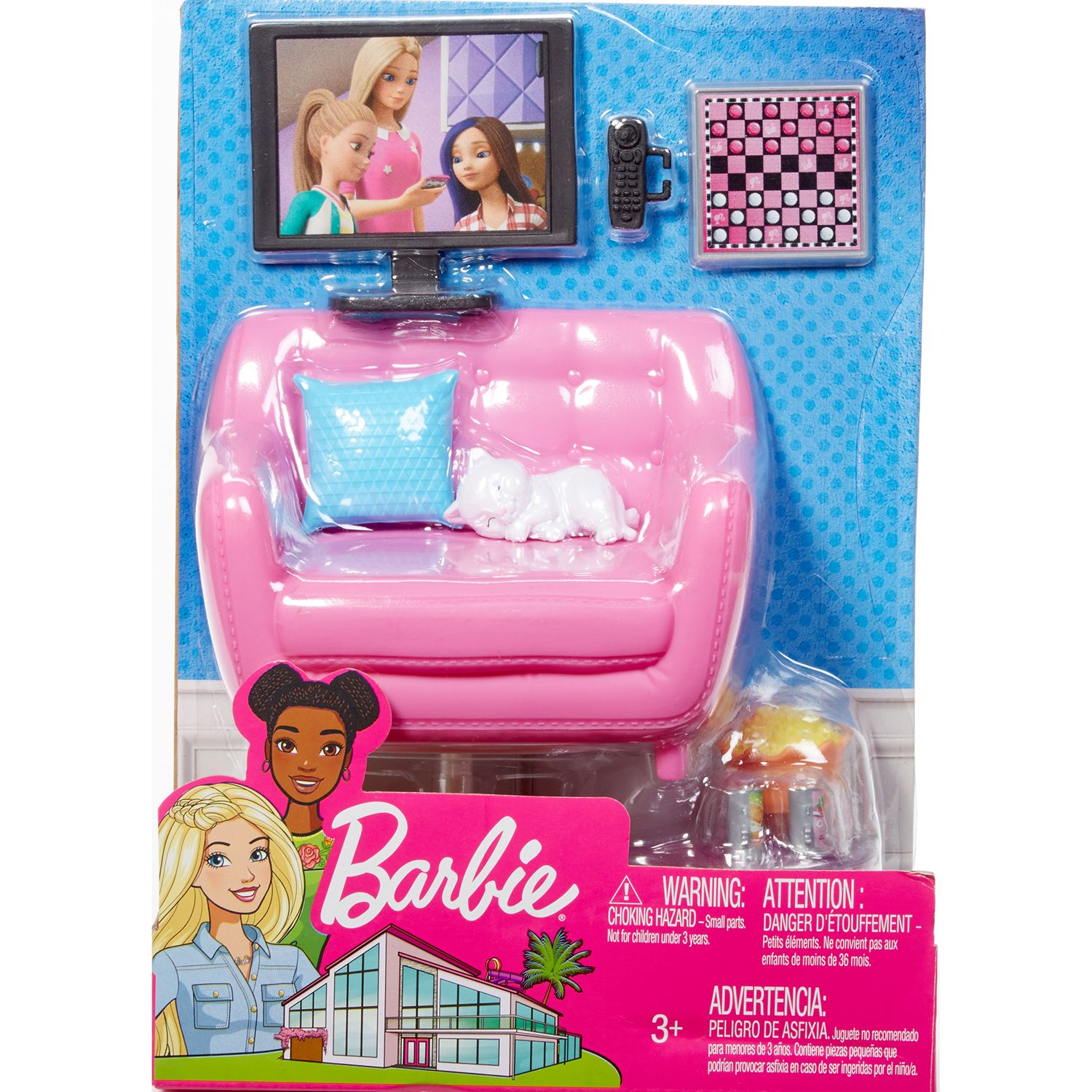 barbie movie night playset