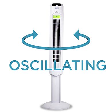 Black & Decker Oscillating Tower Fan with Remote