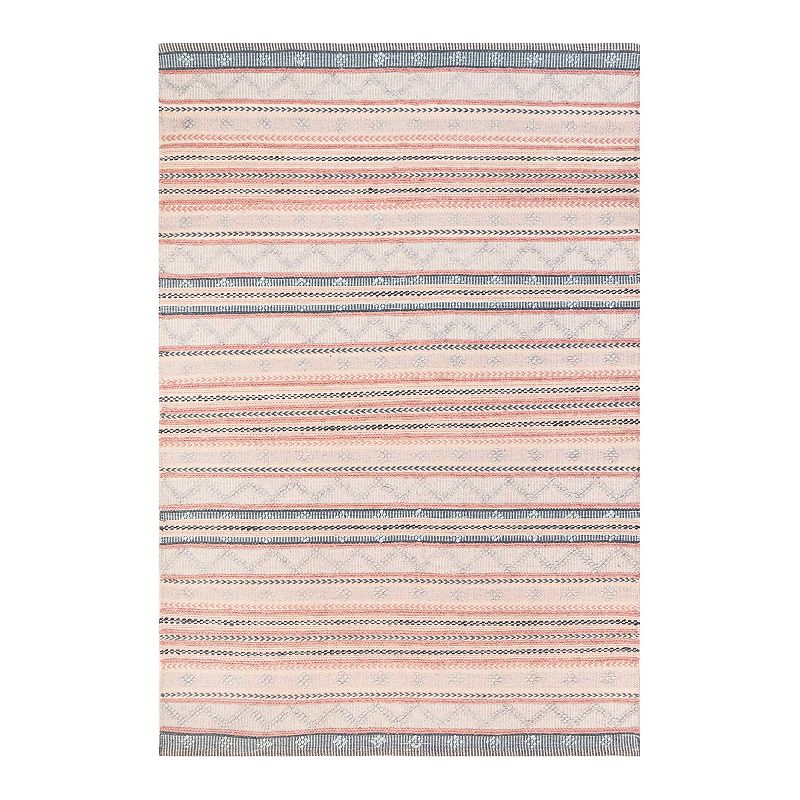 Liora Manne Cosmos Gray Gypsy Stripe Indoor/Outdoor Rug, Multicolor, 5X7.5 Ft