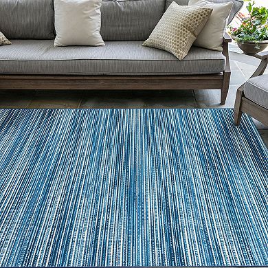 Liora Manne Marina Stripes Indoor Outdoor Rug