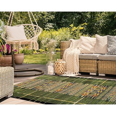 Liora Manne Marina Tribal Stripe Indoor Outdoor Rug