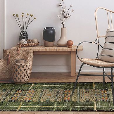 Liora Manne Marina Tribal Stripe Indoor Outdoor Rug