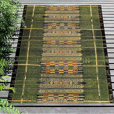 Liora Manne Marina Tribal Stripe Indoor Outdoor Rug