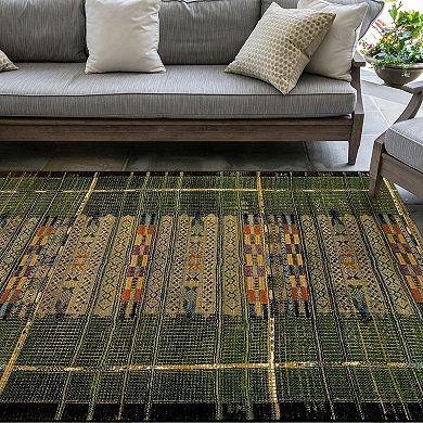 Liora Manne Marina Tribal Stripe Indoor Outdoor Rug