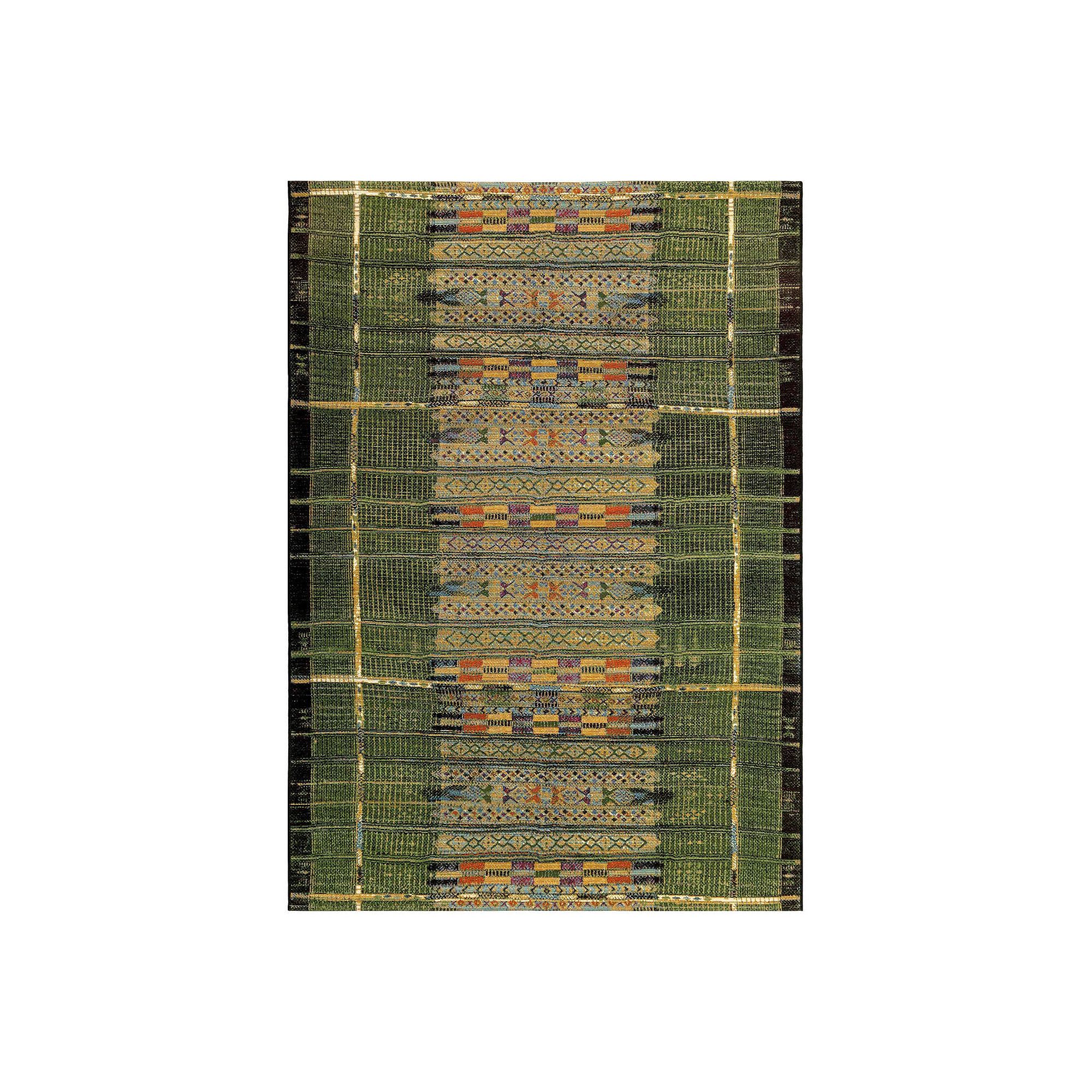 Liora Manne Marina Tribal Stripe Indoor Outdoor Rug, Green
