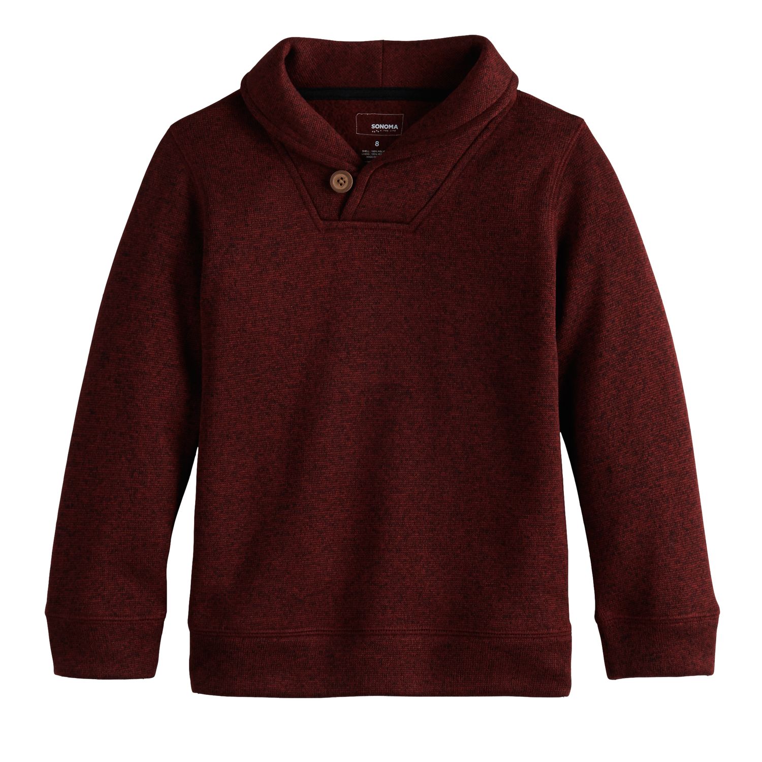 boys shawl neck sweater