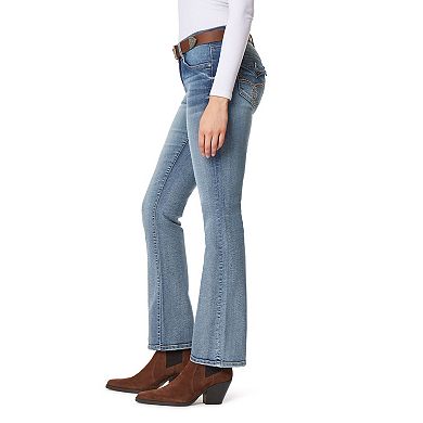 Juniors' WallFlower Legendary Belted Slim Bootcut Jeans
