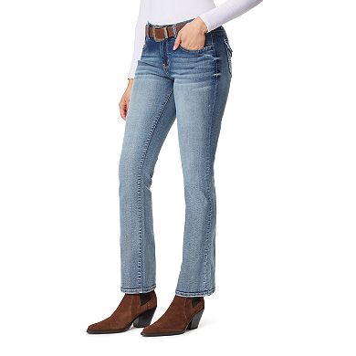 Juniors' WallFlower Legendary Belted Slim Bootcut Jeans