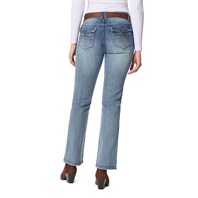 Juniors' WallFlower Legendary Belted Slim Bootcut Jeans