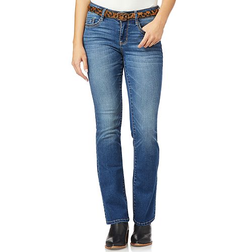 Juniors' WallFlower Legendary Belted Slim Bootcut Jeans