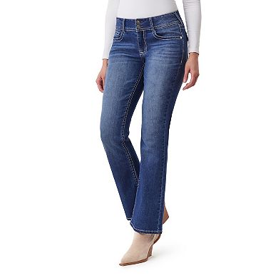Juniors' WallFlower Luscious Curvy Bling Bootcut Jeans