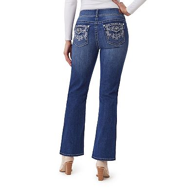 Juniors' WallFlower Luscious Curvy Bling Bootcut Jeans