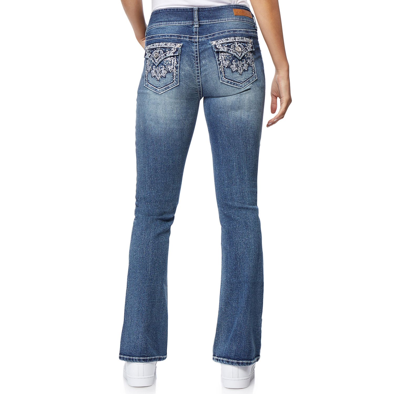 bling pocket bootcut jeans