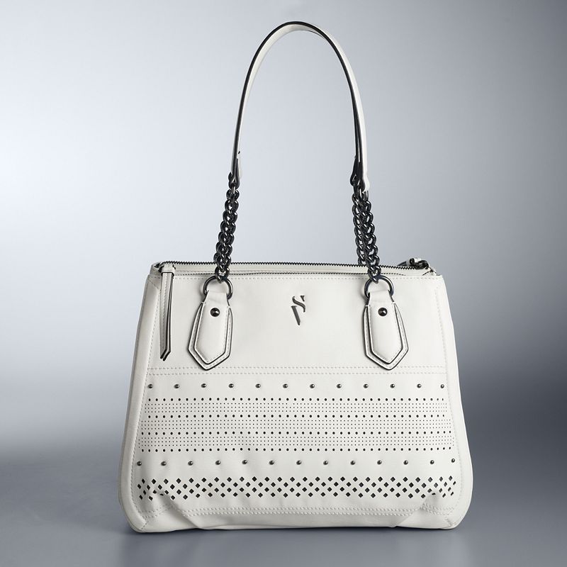 Simply Vera Vera Wang Bedford Triple Entry Satchel, White