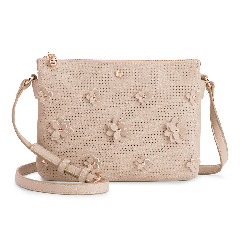 LC Lauren Conrad Candide Crossbody Bag, Dark Brown