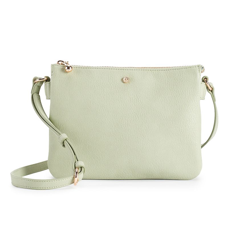 LC Lauren Conrad Candide Crossbody Bag, Dark Green