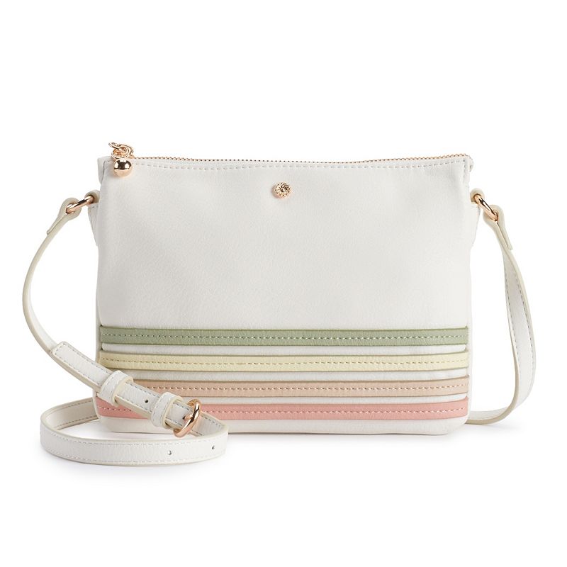LC Lauren Conrad Candide Crossbody Bag, White