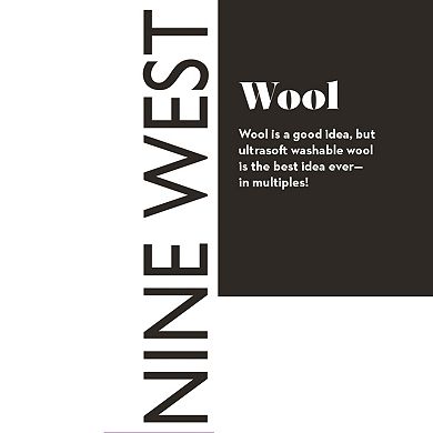 Women's Nine West Wool-Blend Mockneck Long Sleeve Knit Top