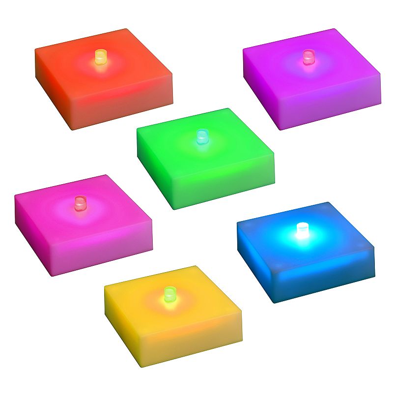 LumaBase Color Changing Battery Operated LED Light Set, Multicolor, 3X4