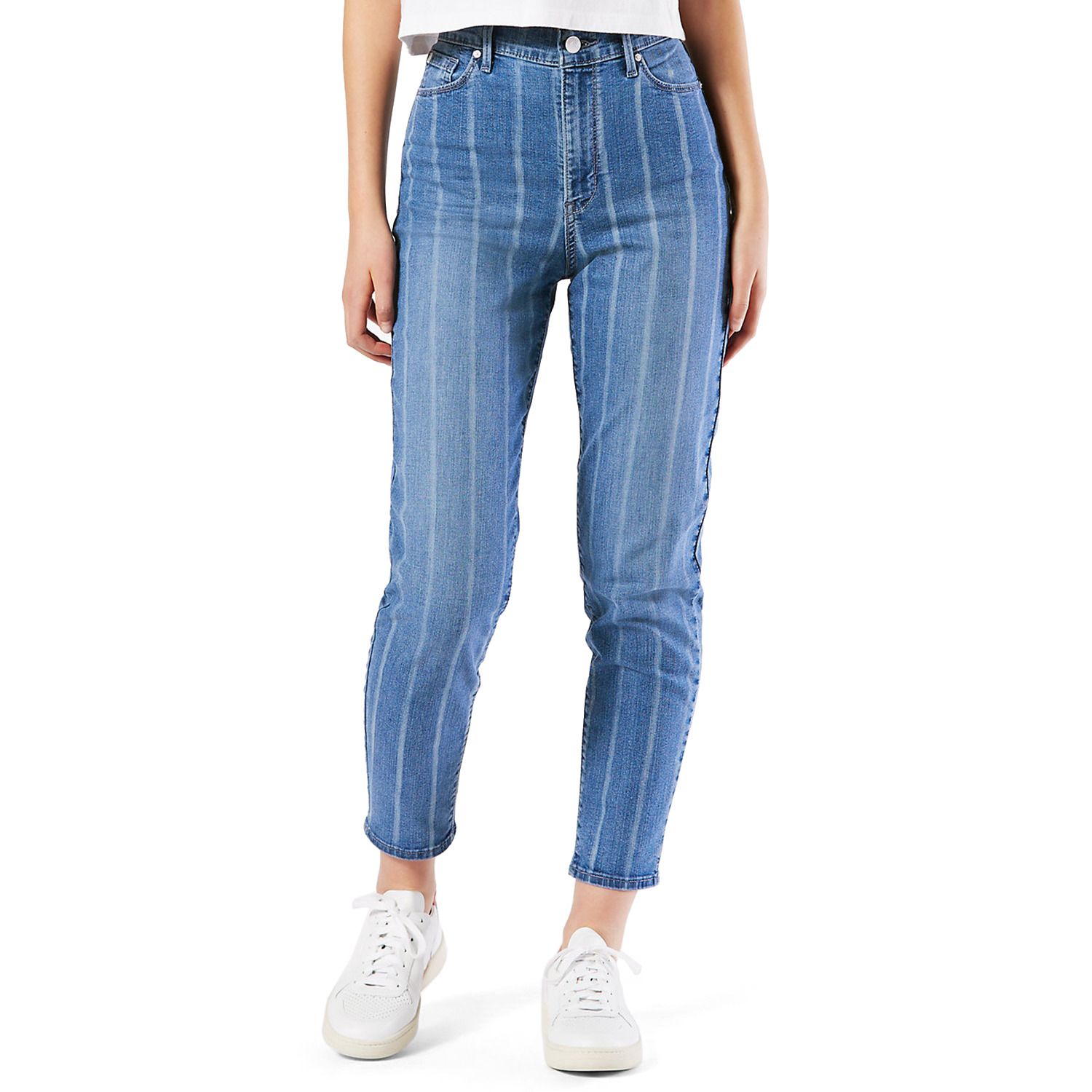 levi striped jeans