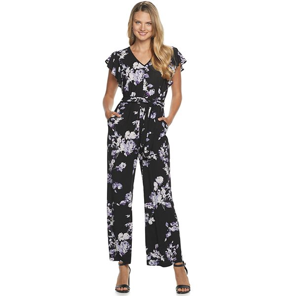 Women's Apt. 9® Flutter Sleeve Cropped Jumpsuit