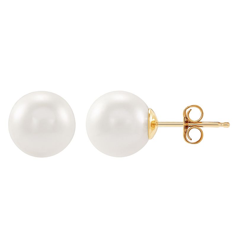 Freshwater by HONORA 10k Gold Freshwater Cultured Pearl Stud Earrings, Wome
