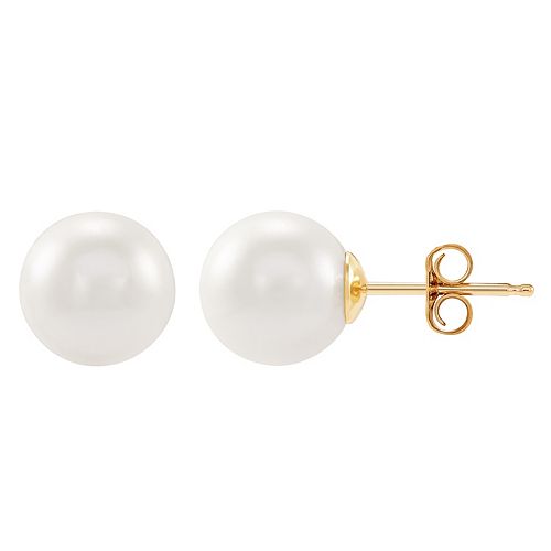 Honora White Freshwater Cultured Pearl Stud Earrings