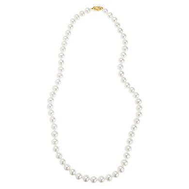 Freshwater by HONORA Freshwater Cultured Pearl Necklace in 10k Gold - 18"