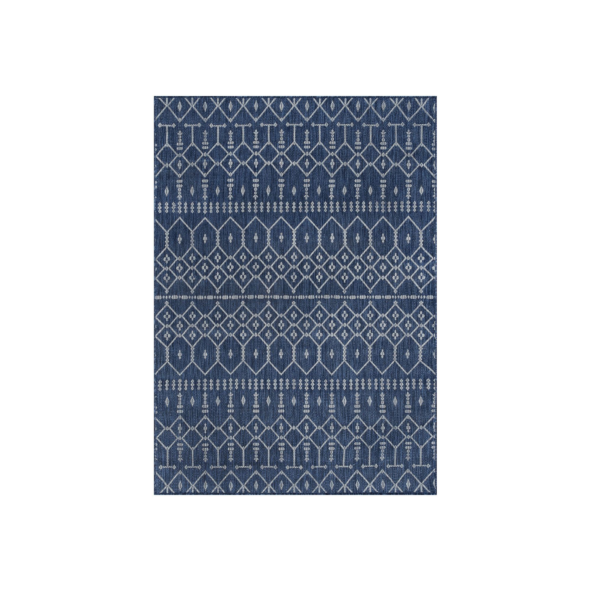 KHL Rugs Evka Geometric Rug, Blue