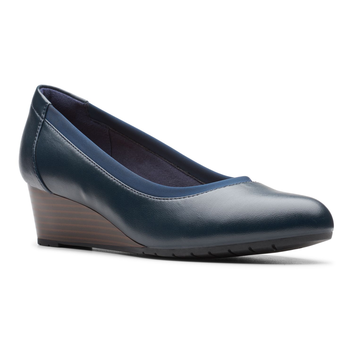 clarks pumps blue