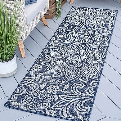 KHL Rugs Savine Floral Indoor Outdoor Rug