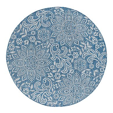 KHL Rugs Savine Floral Indoor Outdoor Rug