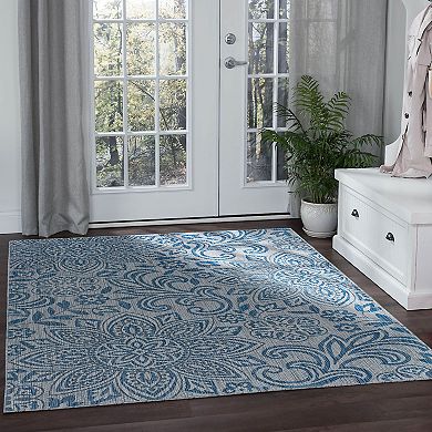 KHL Rugs Savine Floral Indoor Outdoor Rug