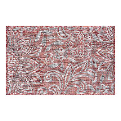 KHL Rugs Savine Floral Indoor Outdoor Rug