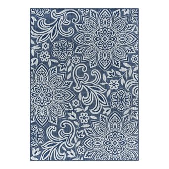 KHL Rugs Savine Floral Indoor Outdoor Rug