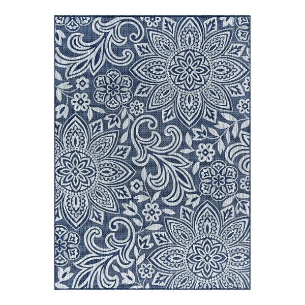 KHL Rugs Savine Floral Indoor Outdoor Rug