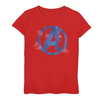 Girls 7-16 Marvel Avengers Endgame Spray Painted Logo Tee