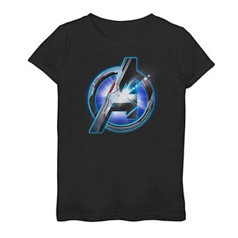 Girls' 7-16 Marvel Avengers Endgame Tech Logo Graphic Tee