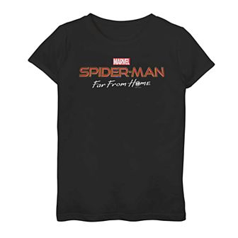 Girls 7-16 Marvel Spider-Man Far From Home Movie Logo Tee