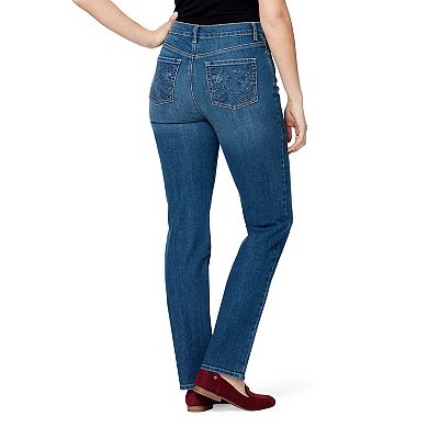 Petite Gloria Vanderbilt Amanda Embellished Tapered Jeans