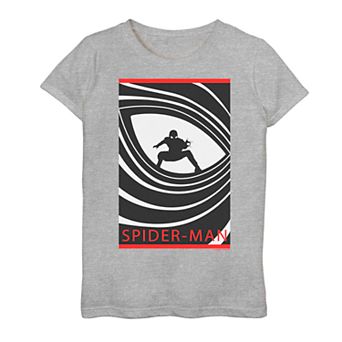 Girls 7-16 Marvel Spider-Man Far From Home Eye Poster Tee