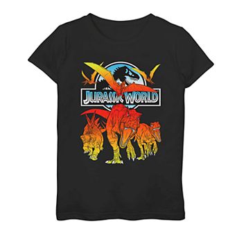 Girls' 7-16 Jurassic World Dino Fade Group Shot Graphic Tee