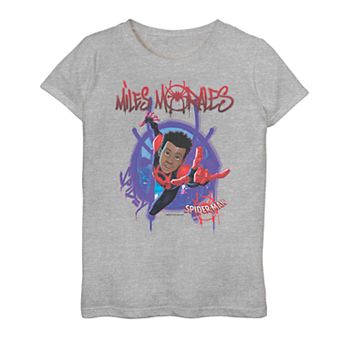 Girls 7-16 Marvel Spider-Man Into The Spider-Verse Miles Symbol Poster Tee