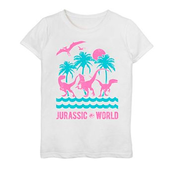 Girls 7-16 Jurassic World Neon Dino Poster Tee