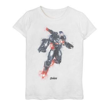 Girls 7-16 Marvel Avengers Endgame War Machine Spray Paint Tee