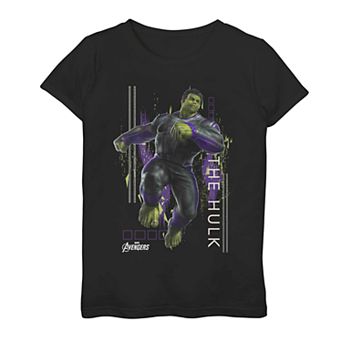 Girls 7-16 Marvel Avengers Endgame Hulk Jump Tech Portrait Tee