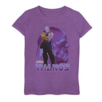 Girls 7-16 Marvel Avengers Infinity War Thanos Profile Tee