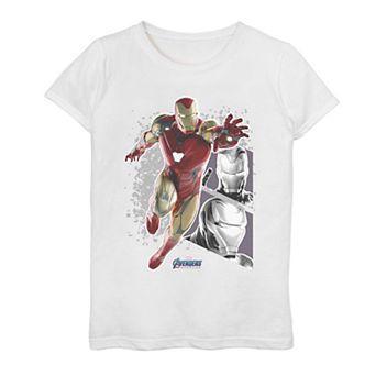 Girls 7-16 Marvel Avengers Endgame Iron Man Panels Tee