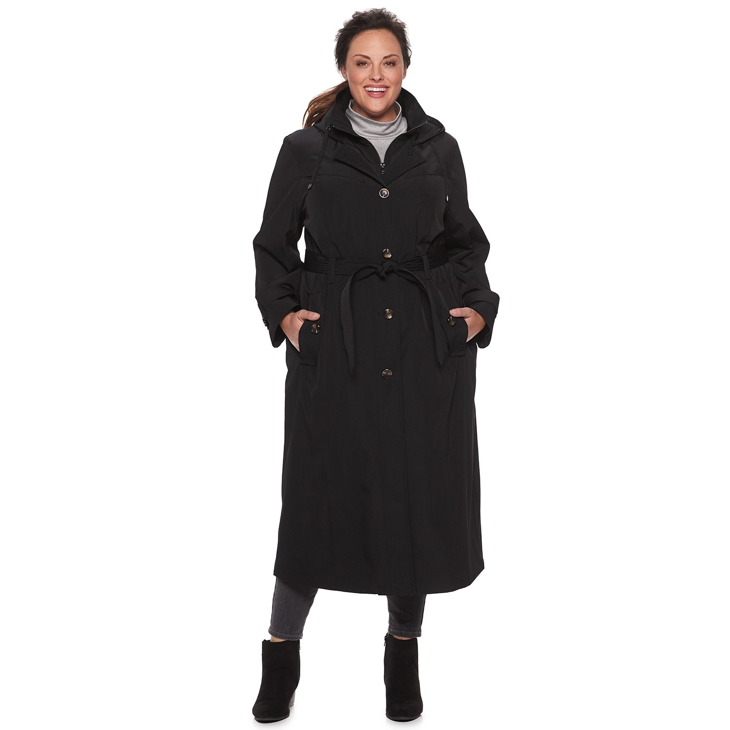 plus size trench coat