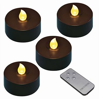 LumaBase Battery Operated Extra Large Tea Light Candle Set